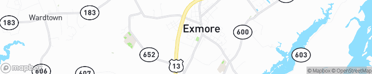 Exmore - map
