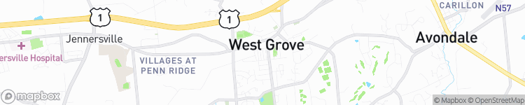 West Grove - map