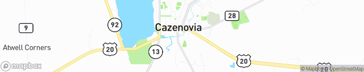 Cazenovia - map