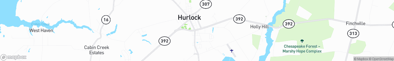 Hurlock Citgo - map