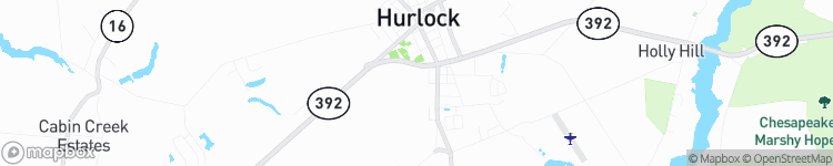 Hurlock - map