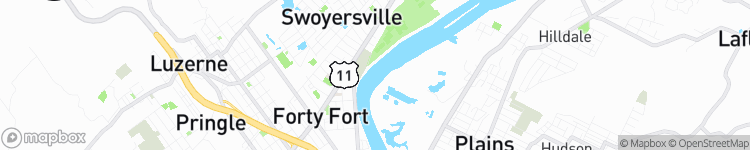 Forty Fort - map