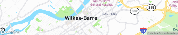 Wilkes-Barre - map