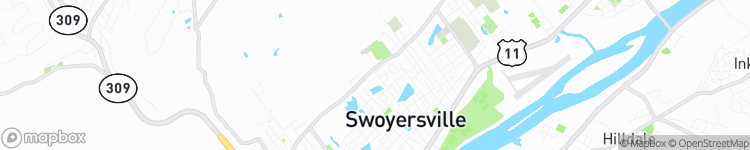 Swoyersville - map
