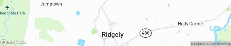 Ridgely - map