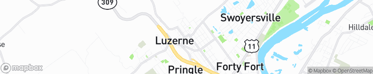 Luzerne - map
