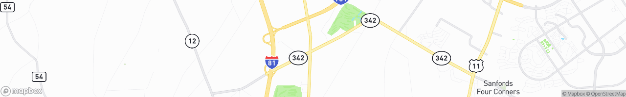 Longway's Truck Stop - map