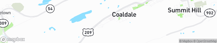 Coaldale - map