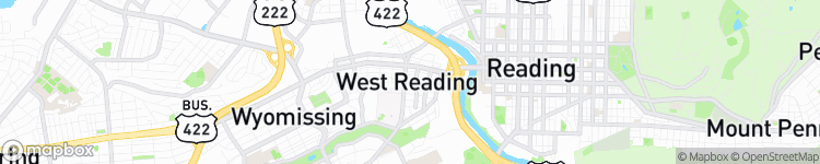 West Reading - map