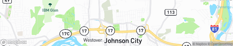 Johnson City - map