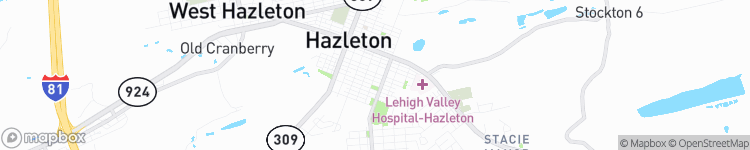 Hazleton - map