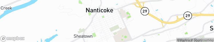 Nanticoke - map