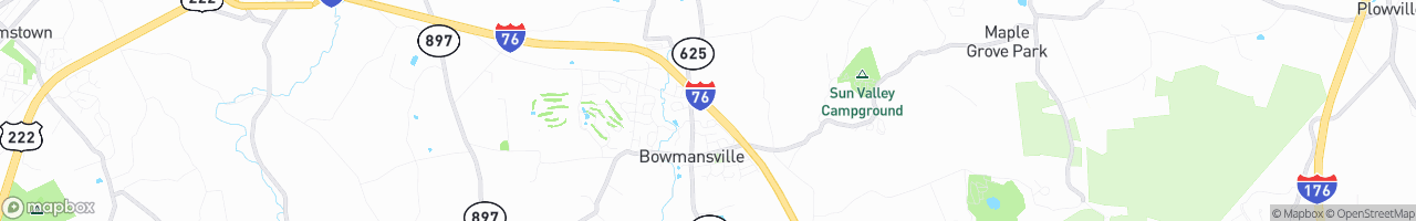 Bowmansville Service Plaza - map