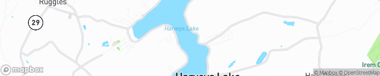 Harveys Lake - map