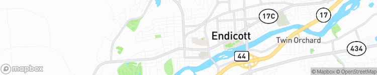 Endicott - map