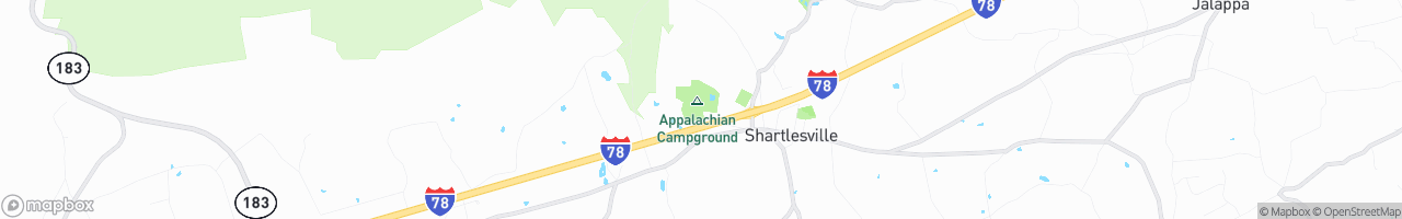 Appalachian RV Resort - map