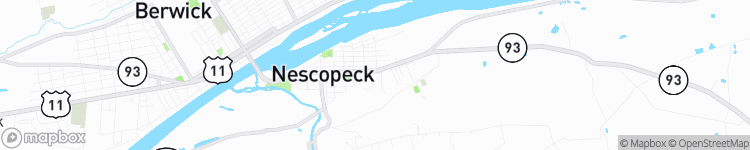 Nescopeck - map