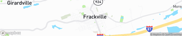 Frackville - map