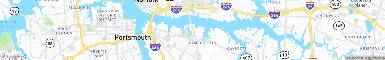 Campostella Road BP - map