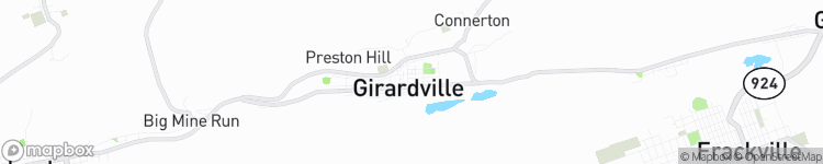Girardville - map