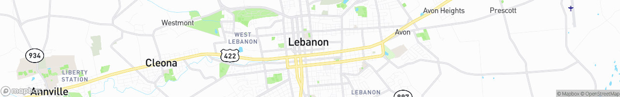 Lebanon - map