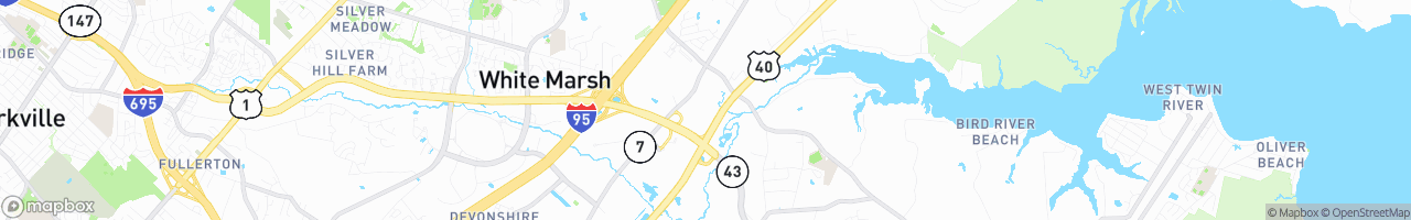 40 East Truck Stop - map