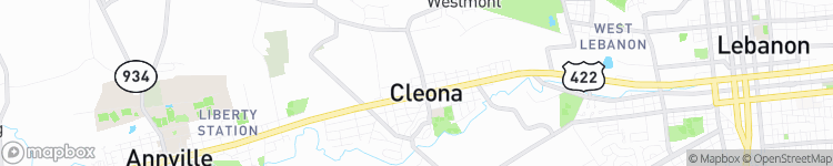 Cleona - map