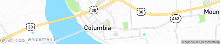 Columbia - map