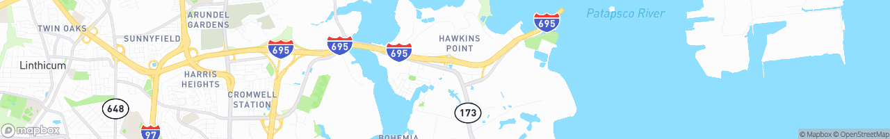 Hawkin's Point Citgo - map