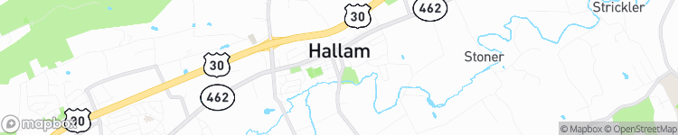 Hallam - map
