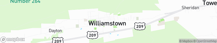 Williamstown - map