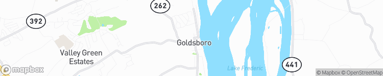 Goldsboro - map