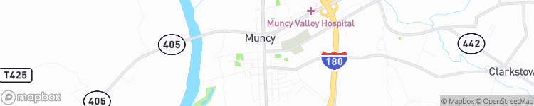 Muncy - map
