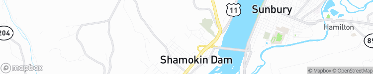 Shamokin Dam - map