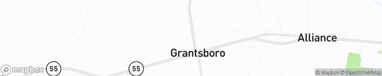 Grantsboro - map