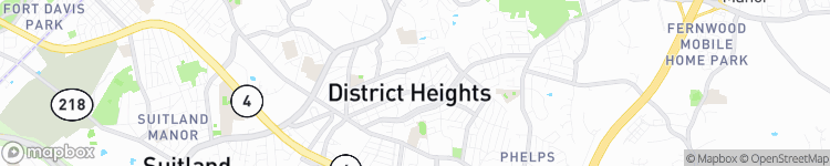 District Heights - map