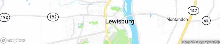 Lewisburg - map