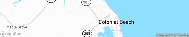 Colonial Beach - map