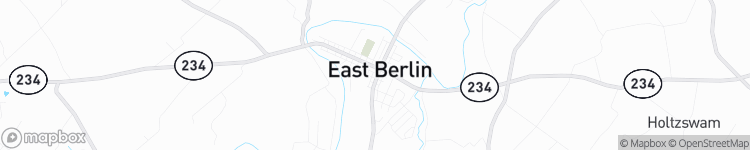 East Berlin - map