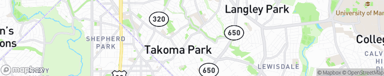 Takoma Park - map