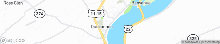 Duncannon - map