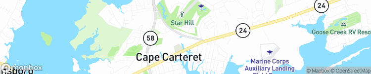 Cape Carteret - map