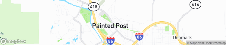 Painted Post - map