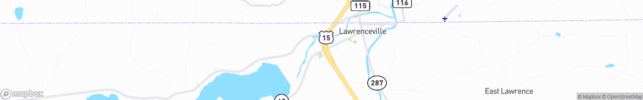 Lawrenceville Exxon - map