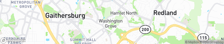 Washington Grove - map