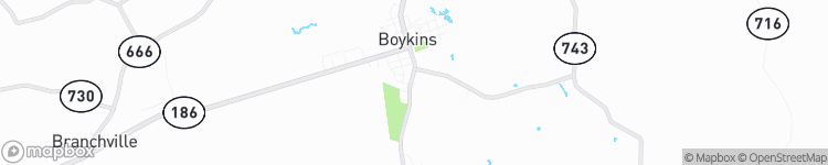Boykins - map