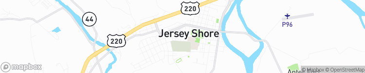 Jersey Shore - map