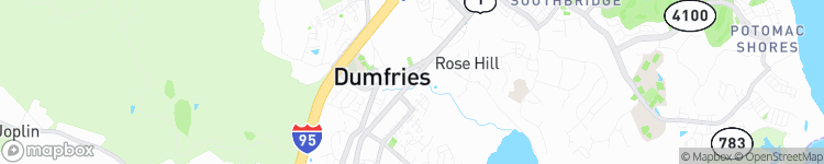 Dumfries - map