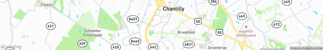 Chantilly - map