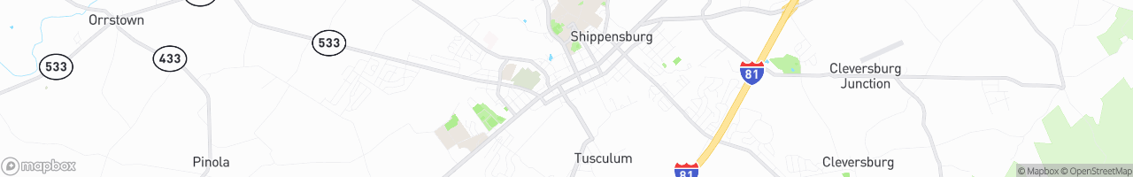 Shippensburg - map